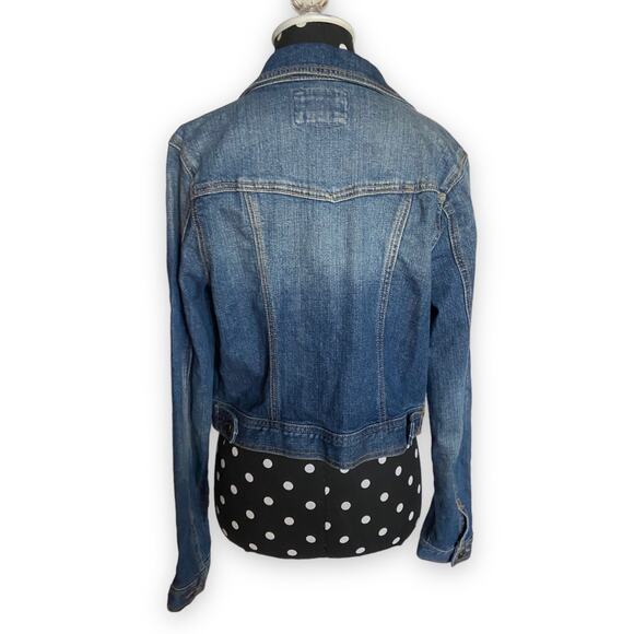 Forever 21 Womens Jacket Size Small Cropped Length Blue Denim Jean - Picture 5 of 7
